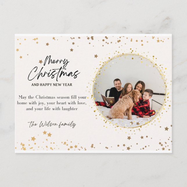 new year and merry christmas 2024 greeting cards (Front)