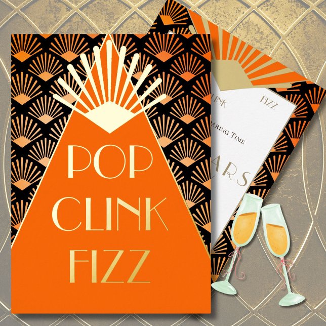 New Year Art Deco Pop Clink Fizz Glamourous (Creator Uploaded)