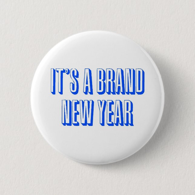 New Year Banner 2 Inch Round Button (Front)