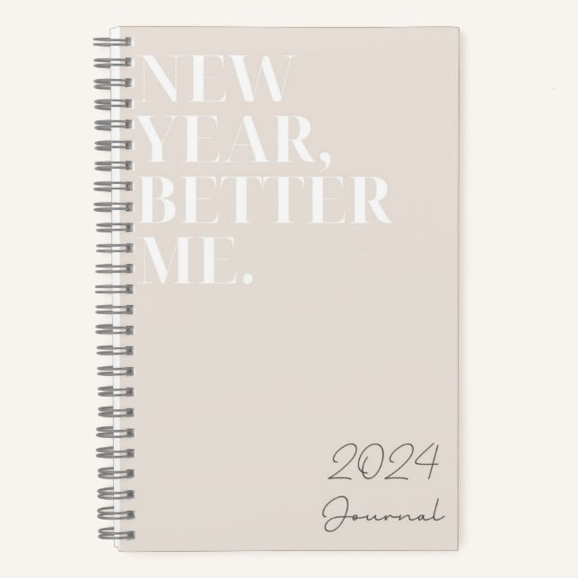 New Year Better Me Resolutions 2024 Journal (Front)
