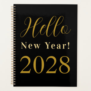 New Year Black Gold Planner