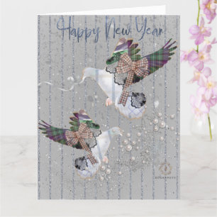 New Year Boganhues Print  Card