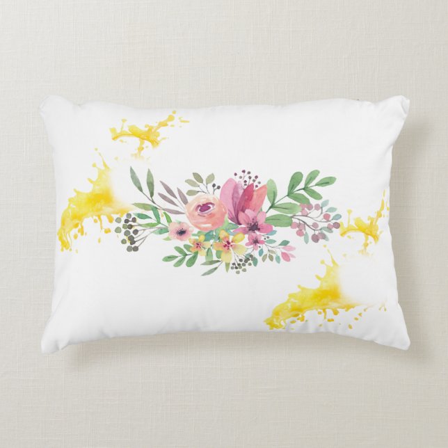 New Year Brushed Polyester Accent Pillow (Front)