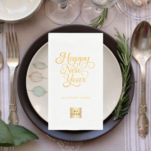 New Year business logo brand colour Napkin