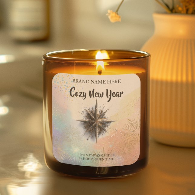 New Year Candle Sticker – Warm & Cozy Design (Creator Uploaded)