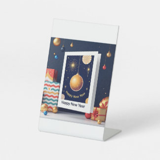 New year card 2025 pedestal sign