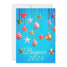 New Year Card Bonjour 2024 