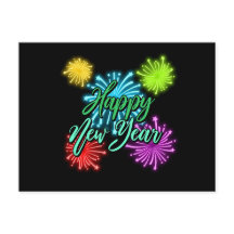 New Year carte postale contents