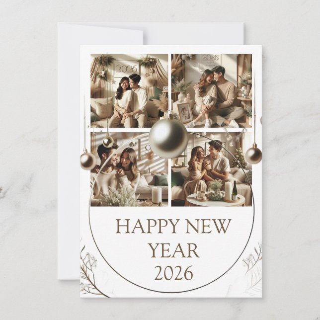 New Year Celebration Card | Couple Card (Front)