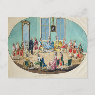 New Year celebration in Vienna in 1782, 1783 Holiday Postcard