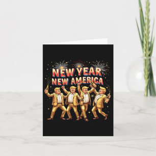 New Year Celebration Patriotic Funny Trump Humor C Card