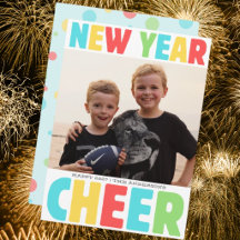 New Year Cheer Bright Colourful Happy