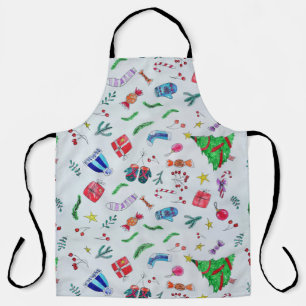 New year christmas winter apron