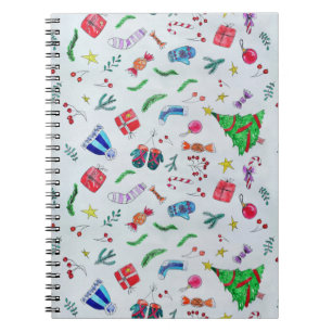 New year christmas winter notebook