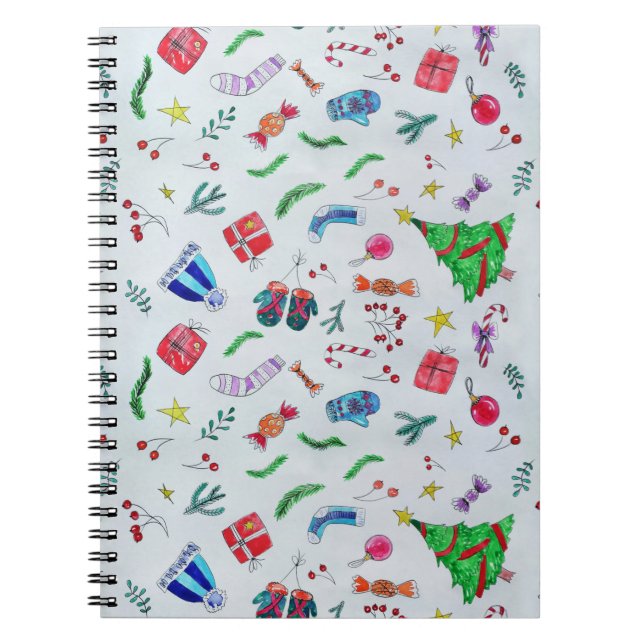 New year christmas winter notebook (Front)