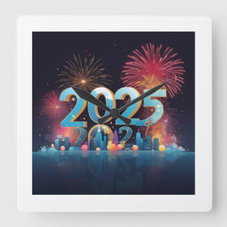 New year clock design 