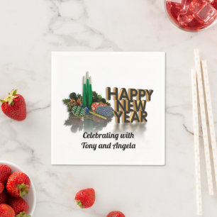 New Year cocktail napkins personalized