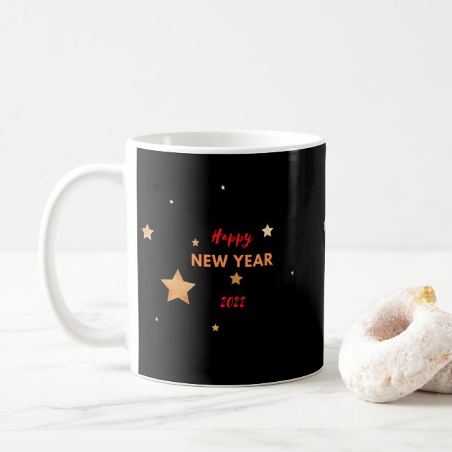 new year coffee mug (With Donut)