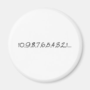 New Year Countdown Magnet