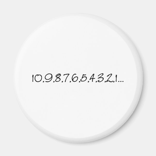 New Year Countdown Magnet (Front)
