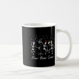 New Year Crew Skeleton Nurse Crew Er Icu New Year Coffee Mug