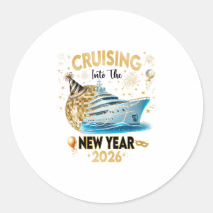 New Year Cruise 2026 Nye Celebration 2  Classic Round Sticker