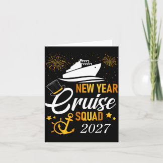 New Year Cruise Squad 2027 Winter Vacation Reunion Card