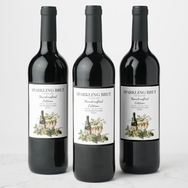 New Year Custom Wine Label | 2026 Bottle Label (Bottles)