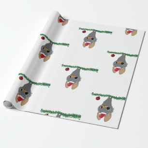 New Year, Cute Baby Bat  Wrapping Paper