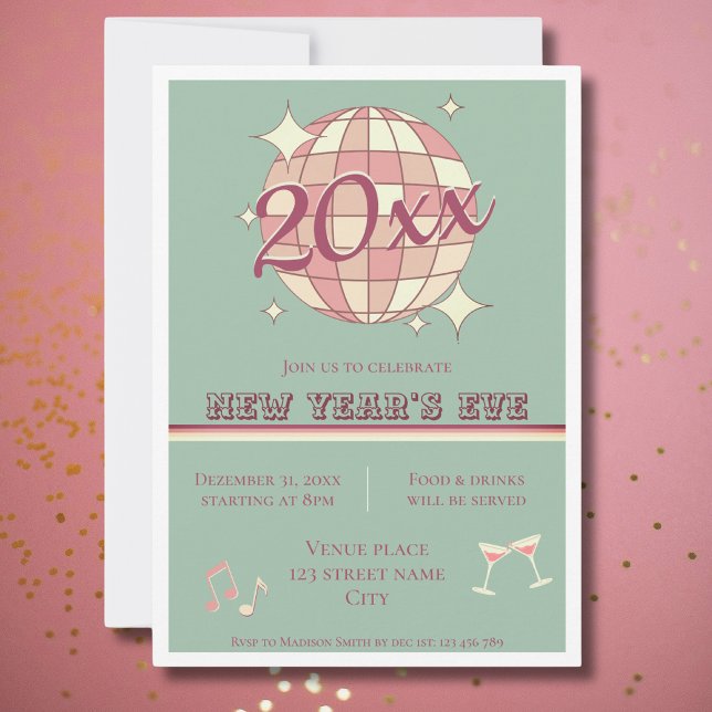 New year day eve 2025 celebration party Invitation (Creator Uploaded)