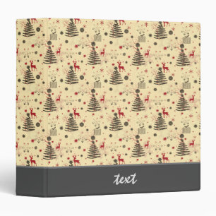 New year decor, christmas 3 ring binder