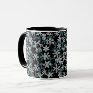 New year decor, christmas, new year, snow mug