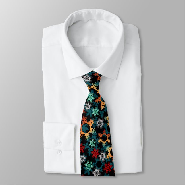 New year decor, christmas, new year, snow tie (Tied)