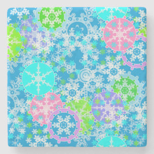 New year design stone coaster