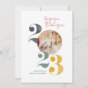 New Year Engagement Photo Announcement Card