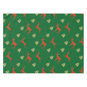 New Year  Eve Gold and Red Art  Tablecloth