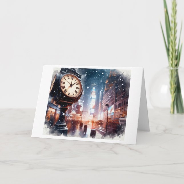 New Year Eve In New York,  Card (Front)