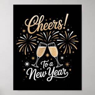 New Year Eve Party Cheers To A New Year Happy New  Poster
