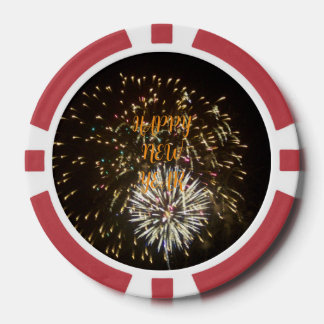 New Year Eve Party Decoration / Favour - Fireworks Poker Chips