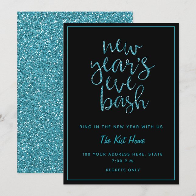 New Year Eve's Bash Invitation (Front/Back)