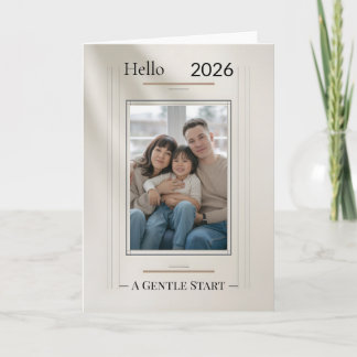 New Year Family Photo Card