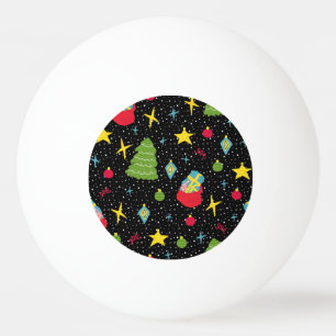New Year Festive: Colourful Seamless. Ping Pong Ball
