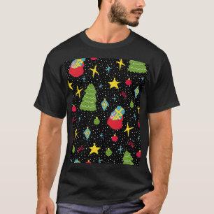 New Year Festive: Colourful Seamless. T-Shirt