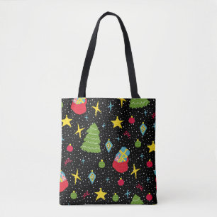 New Year Festive: Colourful Seamless. Tote Bag