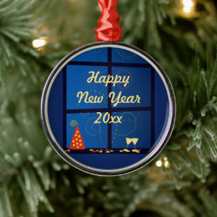 New Year Fireworks Party Pendant Ornament