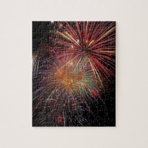 New Year Fireworks Sparkles Jigsaw Puzzle