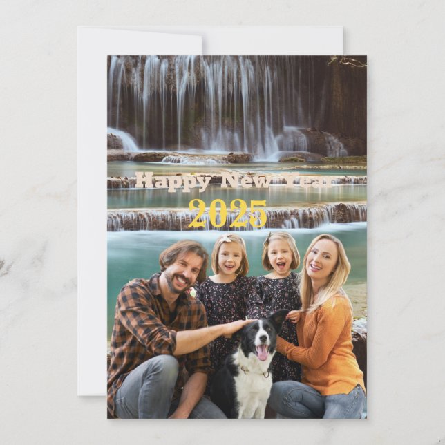 New year gifts 2025 family photo invitation (Front)