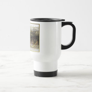 New Year - Golden Elegance - Rottweiler SambaParTi Travel Mug