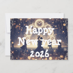 New year greeting 2026 holiday card