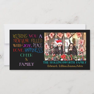 New Year Holiday Greetings Card